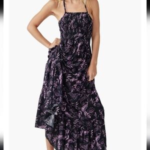 Free People Heat Wave Floral Print High/low Dress